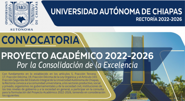 Convocatoria Proyecto Académico 2022-2026