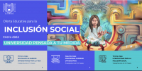 Oferta Educativa para la  INCLUSIÓN SOCIAL- ENERO 2022